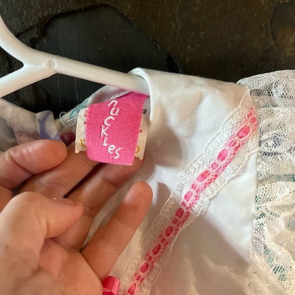 Vintage Pink and White Casual Dress - Picture 3 of 5